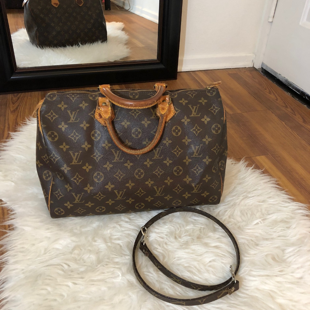 Vuitton Mallitier Speedy 35 Monogram Canvas Satche - Picture 4 of 8